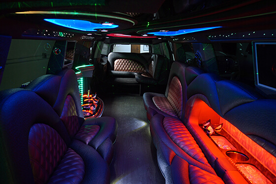 20 passenger limousine interior